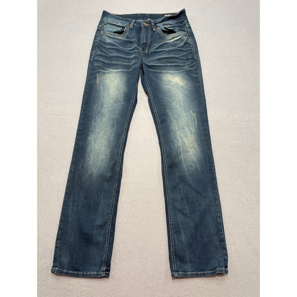 Buffalo David Bitton Jeans Men's 29x32 Blue Six-x Basic Slim Straight Stretch